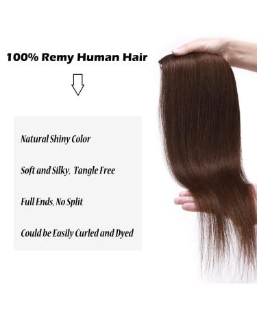 Buy Clip-in Extensions | Real Remy Human Hair Wefts - Medium Brown #4-1 25 cm (75 g) - Heat Resistant Hairpiece - Buy Online on GoSupps.com
