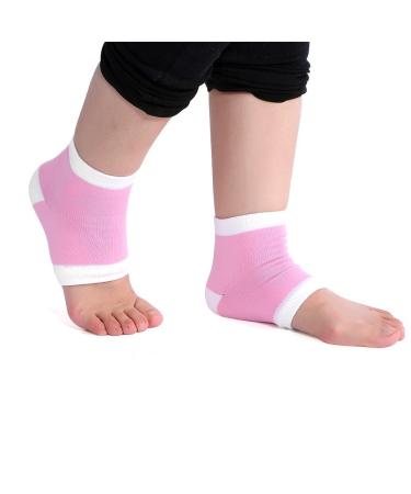 Moisturizing Cracked Heel Socks - Gel Spa Foot Care Open Toe Protector (Pink) for Smooth Heels - Buy Online on GoSupps.com