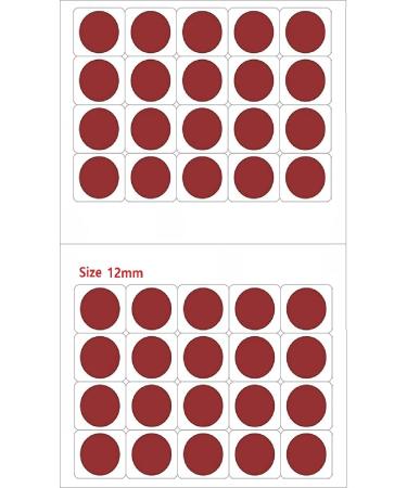Vama Fashions Large Maroon Velvet Bindi Set for Women | Simple Round Kumkum Sindoor | International Shipping - Buy Online on GoSupps.com