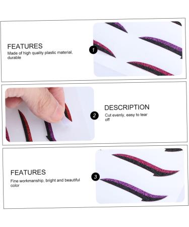 Angoily 24 Pairs Glitter Eyeliner Beauty Tools + Accessories Eyelid Shadow Sticker Eyeliner Decal With Wings - Buy Online on GoSupps.com