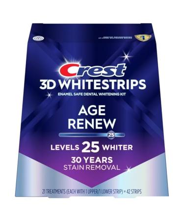 Crest 3D Whitestrips, Supreme Flexfit, Teeth Whitening Strip Kit, 42 Strips (21 Count Pack)