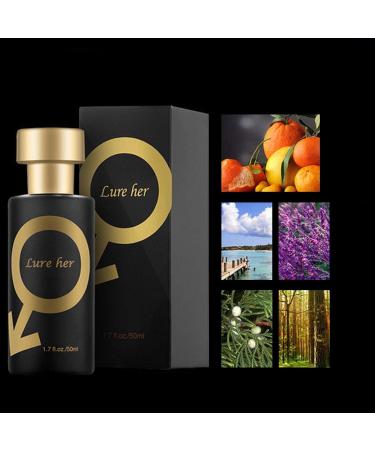 Golden Lure Perfume Pheromone Perfume Spay For Men Cologne For Men Attract Women Romantic Glitter Perfume Gift 50 M - Buy Online on GoSupps.com