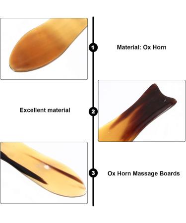EXCEART 3 Pcs Massage Board Set - Durable Ox Horn Scraping Plates for Effective Body Therapy - Buy Online on GoSupps.com