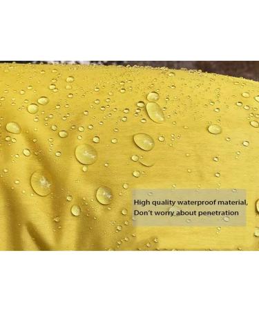 Cute Yellow M Dog Raincoat Hooded Slicker for Large Dogs and Puppies - 13 Back Length - Buy Online on GoSupps.com