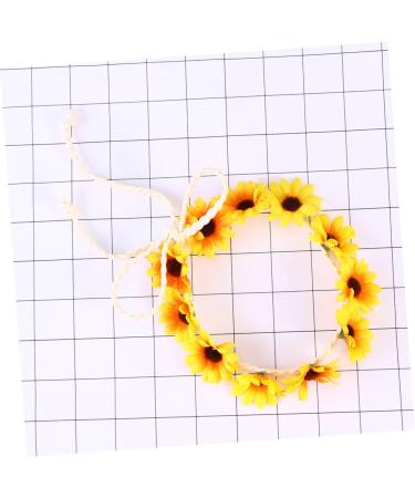 FOYTOKI Daisy Headwear Floral Wreath Sunflower Headband Flower Headbands for Daisy Headbands for Women Mens Headbands Wedding Floral Hair Hoop Red Accessories Hawaiian Cosplay Girl Scarf One Size Yellow - Buy Online on GoSupps.com