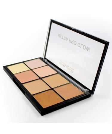 Makeup Revolution Ultra Pro Glow Palette 20g - Radiant Highlighter for All Skin Tones | Shop Internationally - Buy Online on GoSupps.com