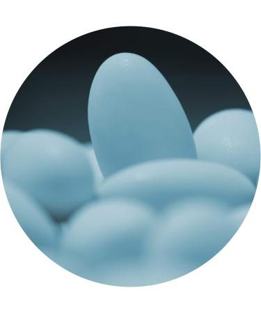  EinsSein EinsSein 0.5 kg of Gracile midi matte sky blue wedding almonds perfect for wedding favors confetti and other celebrations. Also suitable for baptisms. - Buy Online on GoSupps.com