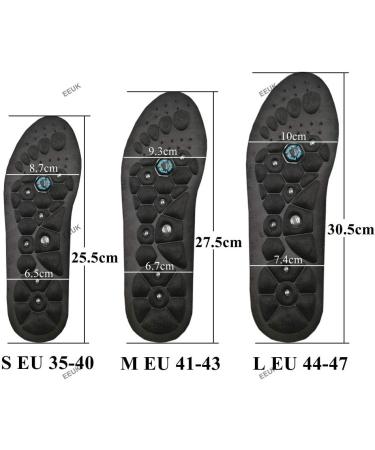 Eeuk Magnetic Orthopedic Massage Insoles for Men & Women | Acupressure Insoles for Flat Feet & Plantar Fasciitis (EU Size 35-40) - Buy Online on GoSupps.com