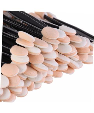 BIUDECO 100 Pcs Makeup Tools Double Head Eyeshadow Brushes Eyeshadow Makeup Brushes Makeup Black Size 2 Black - Buy Online on GoSupps.com