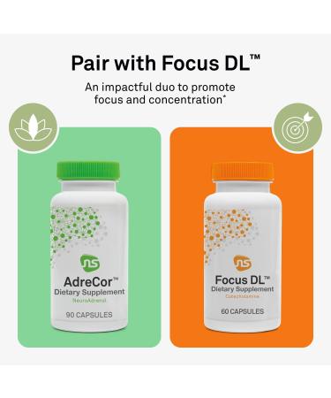 Neuroscience AdreCor - Adrenal Support Supplements with Rhodiola, L-Tyrosine, B Vitamins & Magnesium - Cortisol Detox for Women & Men for Stress Fatigue and Energy Support (90 ct) - Buy Online on GoSupps.com