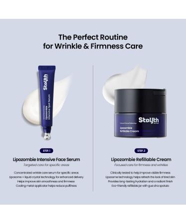 StayUth Lipozombie Refillable Cream - Korean Skincare Anti-Wrinkle Hydrating Cream with Peptides Fermented Extracts & Liposome Tech for Glass Skin & Radiance Eco Refill (50ml / 1.69 fl. oz Refill) - Buy Online on GoSupps.com