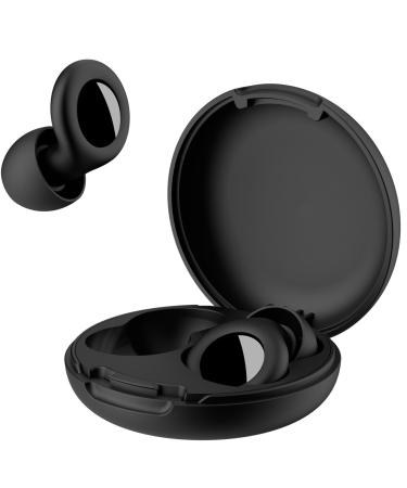 Ear Plugs for Sleeping 30dB Noise Cancelling Ear Plugs for Focus Study Concerts Work Hearing Protection EarPlugs with 4 Size Eartips in XS/S/M/L Reusable Noise Reduction Ear Plugs Black