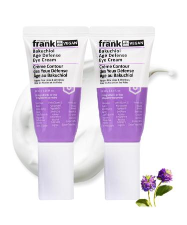 Excuse My Frank - Bakuchiol Age Defense Eye Cream Correction for Puffy Eye Bags Fine Lines Dark Circles Wrinkles Korean Skin Care (2 Pack)