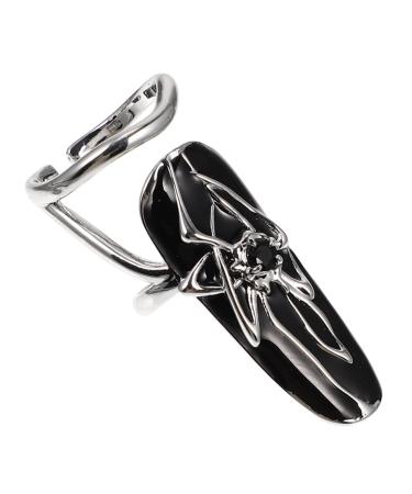 FOMIYES Spider Nail Ring Accessories Dark Alloy 3.2X1.3X1.2CM Extended Spider