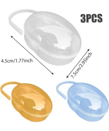 Buy 3pcs BPA Pacifier Holder with Clip | Baby Pacifier Container Box - Essential Baby Supplies - Buy Online on GoSupps.com