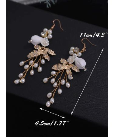 Denifery Handmade Floral Chandelier Earrings | Bridal & Statement Jewelry for Weddings & Daily Wear - Buy Online on GoSupps.com