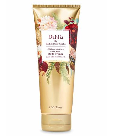 Bath and Body Works Dahlia 24 Hour Moisture Body Cream 8oz Gold Tube - 2020 Full Size - Buy Online on GoSupps.com