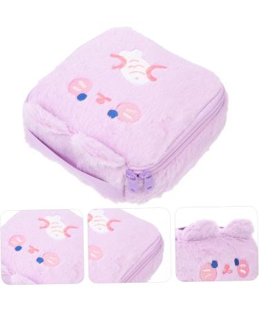 Healeved Plush Storage Bag for Girls - Multifunctional Matt Pad & Tie Bag - Small 18.5x18.5x6.5cm | Perfect Ladies Storage Solution - Buy Online on GoSupps.com