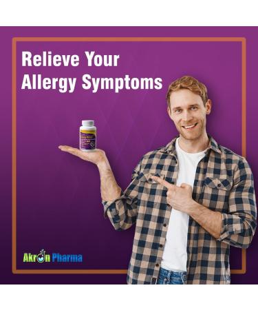 Akron Pharma Allergy Relief Fexofenadine Hydrochloride 60 mg Non-Drowsy Antihistamine Allergy Symptom Relief 100 Tablets - Buy Online on GoSupps.com