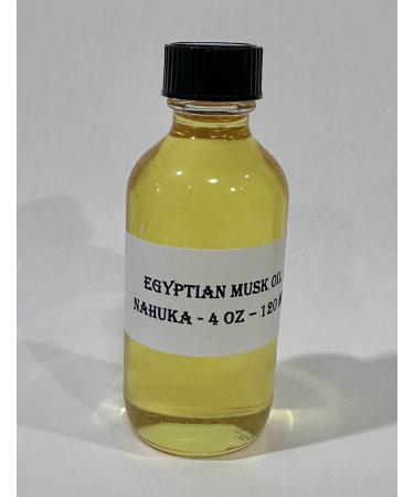 NAHUKA Pure Egyptian Musk Oil (Civet Blend) 4 oz - 120 ml In Glass Bottle