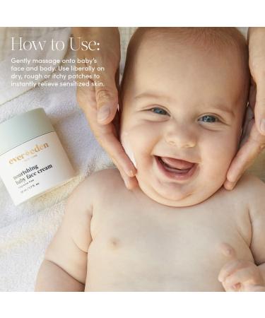 Evereden Nourishing Baby Face Cream 1.7 oz | Clean & Natural | Non-toxic, Fragrance-Free, Plant-based | Organic Ingredients - Buy Online on GoSupps.com