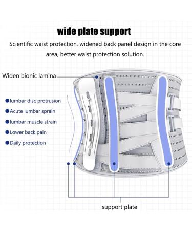 Ceinture de Soutien Lombaire M dicale - Support Dorsal 360 pour Maux de Dos - Conception Trap zo dale - Douleurs Taille XXL - Buy Online on GoSupps.com