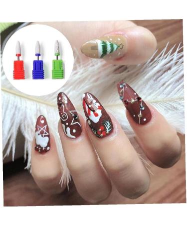 3 Pieces Ceramic Cone Nail Drill Bits - 6mm Multifunctional for Left & Right Hand - Quickly Remove Acrylic & Gel Nails | International Shipping - Buy Online on GoSupps.com