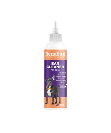 RenaSan Dog Ear Cleaner Drops to stop head shaking remove wax & debris soothe stop itching and remove odours. Naturally derived & Non-toxic (250ml) (PACKAGING MAY VARY) - Buy Online on GoSupps.com