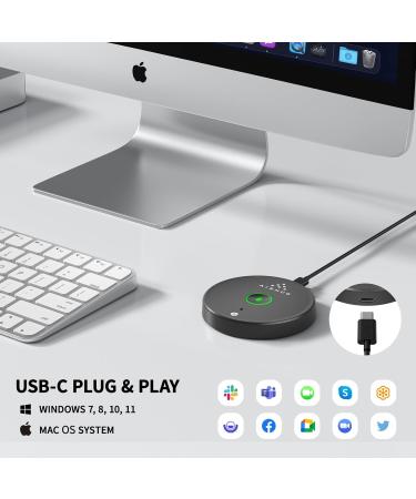 AIRHUG USB Microphone Desktop Computer Mic Mute Button with LED AI Noise Reduction - Buy Online on GoSupps.com