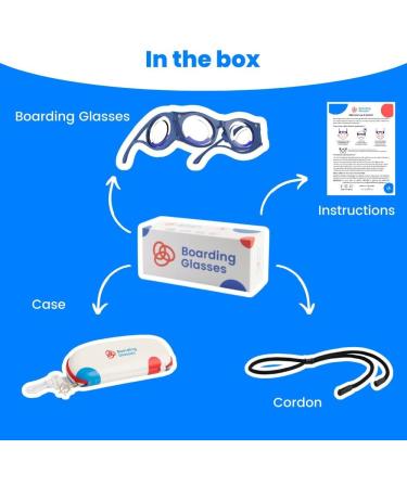 Shop Boarding Glasses | Motion Sickness Glasses with Original Technology | Anti Nausea Solution for Travel & Seasickness Blue - Buy Online on GoSupps.com