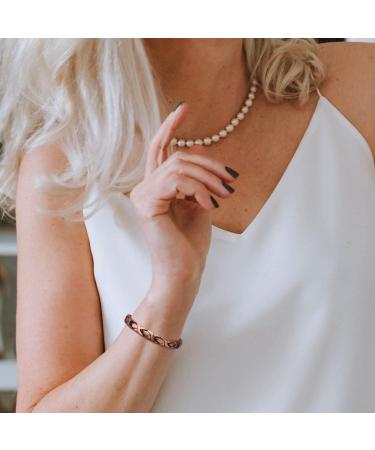Rainso Elegant Women's Magnetic Copper Bracelet | Health Benefits & Perfect Gifts for Women - Buy Online on GoSupps.com