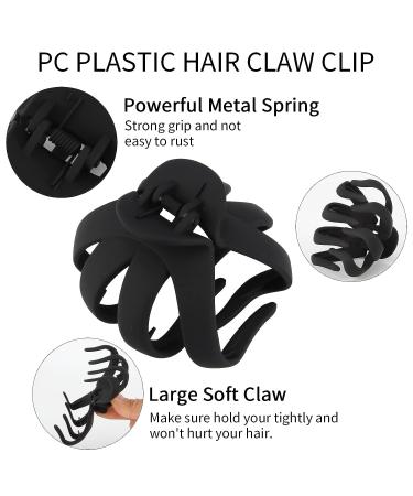 COCIDE 4PCS Hair Claw Clips | Acrylic Large Octopus Clip for Women | Non-slip Spider Hair Claw for Girls | Strong Hold Grip | Thick Hair Accessories | Beach Daily Party | 3.15 inch Dark Beige - Buy Online on GoSupps.com