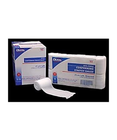 Dukal DUK 704 Conforming Stretch Gauze Sterile 4" Width 4.1 Yards Length (Pack of 96)