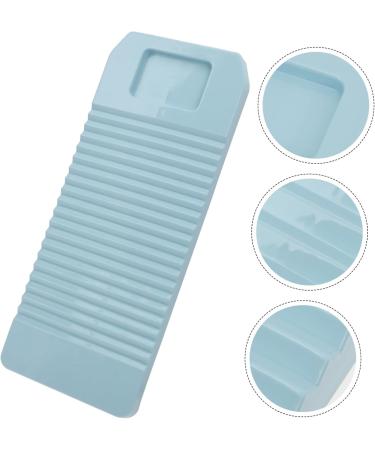 Beavorty Sky-Blue Home Washing Board - Durable Plastic Clothes Scrubbing Board 45.8x18cm for Easy Household Laundry - Buy Online on GoSupps.com