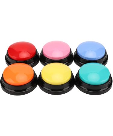 6 Pack Multicolored Language Recording Buttons - 30-Second Describable Pet Training & Creative Learning Gifts for Kids & Office Fun - Buy Online on GoSupps.com