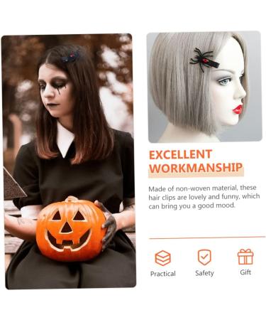 minkissy 4 Pairs Halloween Hair Clips Gothic Hair Clip Halloween Hairpins Prom Hair Halloween Cosplay Hairpins Goth Hair Clips Hair Clips for Women Accessories Devil Non-woven Fabric Child - Buy Online on GoSupps.com