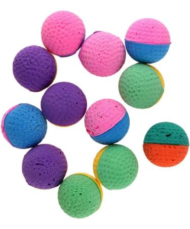 Ndier 8 Soft Cat Balls - Colorful Bite-Proof Latex Training Toys for Cats & Small Dogs - Perfect for Kittens - Buy Online on GoSupps.com