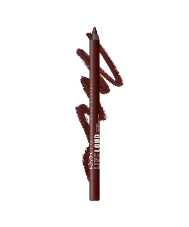 NYX PROFESSIONAL MAKEUP Line Loud Lip Liner Longwear and Pigmented Lip Pencil with Jojoba Oil & Vitamin E - Make A Statement 34 Make A Statement 0.04 Ounce (Pack of 1)