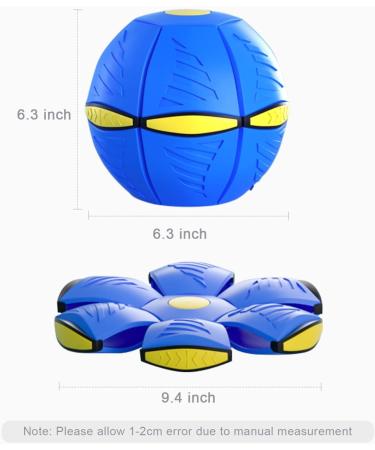 WACURRENTHYD New UFO Pet Flying Saucer Ball Portable Flying Toys Creative Fly Saucer Stomp Magic Balls Magic Frisbee Dog Toy Ball Fun Puppy Interactive Flying Flat Throw Disc Balls Toy (Red) - Buy Online on GoSupps.com