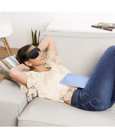 2 Pack Eye Mask for Sleeping - Lightweight & Comfortable 3D Contoured Eyeshade for Men and Women - Perfect for Travel, Shift Work, and Naps - Black & Blue - Buy Online on GoSupps.com