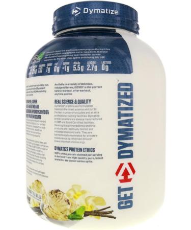 Dymatize ISO 100 Vanilla Whey Protein Isolate Powder - 5lb Package - Buy Online on GoSupps.com