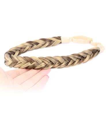 DIGUAN Messy Wide 2 Strands Fishtail Synthetic Hair Braided Headband - Highlighted Hair Accessory for Women and Girls - Buy Online on GoSupps.com
