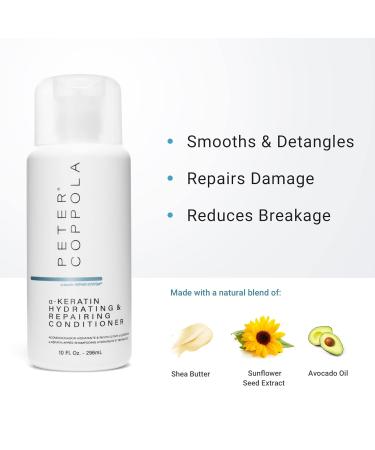 Peter Coppola a-Keratin Shampoo & Conditioner Duo - Hydrating Strengthening and Repairing for Soft Shiny Hair - 10 oz - International Shipping - Buy Online on GoSupps.com