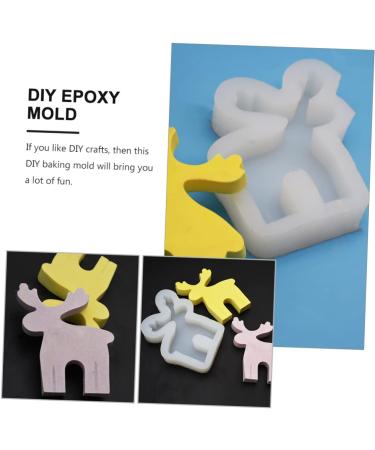 Cabilock Cookie Stencils 2 Pcs DIY Glue Mold Christmas STO Candle Molds The Kid Manual Art Mold Child Fudge Blocks - Buy Online on GoSupps.com