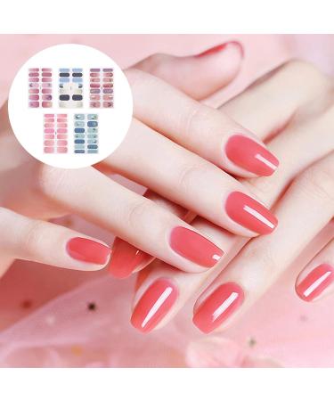 5 Sheets Nail Art Stickers Nail Polish Strips Full Nail Strips Nail Art Wraps Nail Polish Wraps Nail Wrap Stickers Calcomanias Para U as Nail Polish Decals Full Cover Purple - Buy Online on GoSupps.com