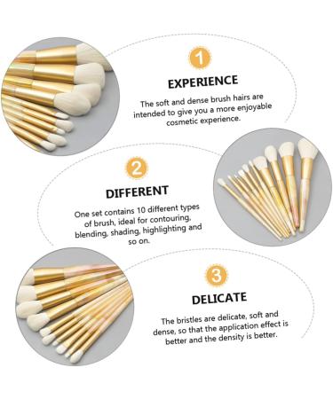 FRCOLOR 10 Piece Makeup Brush Tool Foundation Concealer Concealer Makeup Brush Kit Professional Makeup Brush Kit Durable Foundation Brush Mixing Painting - Buy Online on GoSupps.com