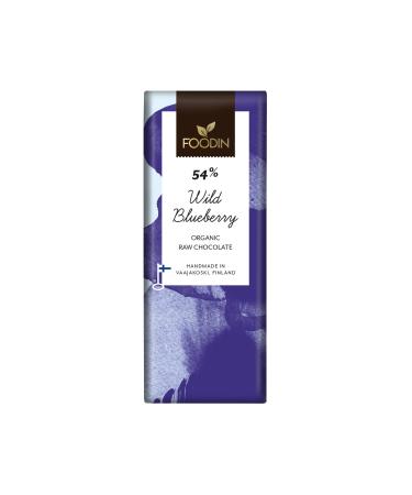 Foodin Organic Raw Chocolate Bilberry 54% 40g