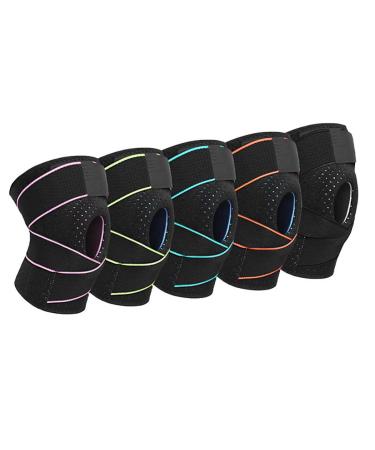 Adjustable Hinged Knee Support Brace - Elastic Athletic Shock-Absorbing Protection for Sports - Buy Online on GoSupps.com