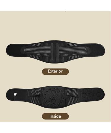 Decompression Self-Heating Magnetic Therapy Lumbar Waist Back Brace Massagers Support Orthopedic Belts For The Elderly With Lower Back Pain Spine Injury (Color : Black Size : M/Medium) M/Medium Black - Buy Online on GoSupps.com