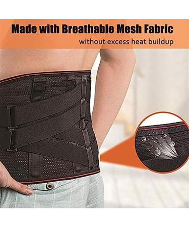 Tylxayoxa XXL Black Lower Back Support - Self-Heating Pain Relief for Sciatica Spinal Stenosis & Herniated Disc - Buy Online on GoSupps.com